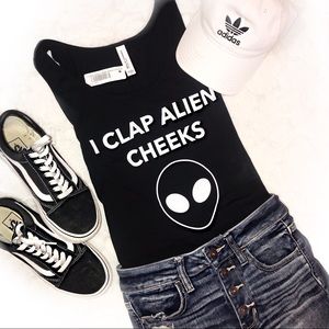 ✰ I Clap Alien Cheeks Unisex Tank Top ✰
